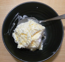 ヨーグルトのアイスクリーム